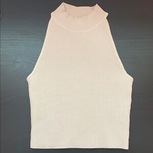 Aritzia Babaton Sculpt Knit Mock Neck Tank Top